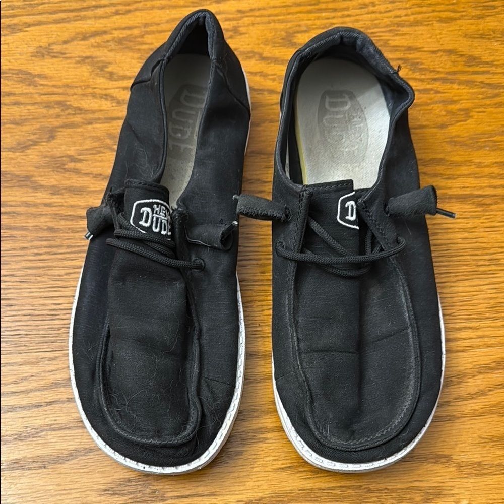 Hey Dude Black Casual Loafers